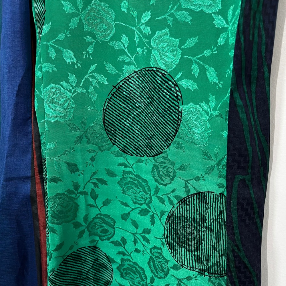 BOYY Motel Bed Wide Leg Abstract Silk Adjustable Waist‎ Trouser Pants Size M/L - Picture 3 of 7